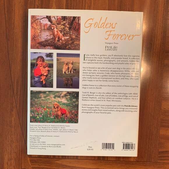HARDCOVER TABLE BOOK GOLDENS FOREVER, TODD BERGER, FOR GOLDEN RETRIEVER LOVERS - Picture 2 of 2